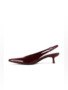 SIMKHAI Sylvie Slingback Heel in Cranberry, Size 39 (US 8.5)